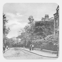 Pilen överbryggar vägen, Canonbury, Islington, c.1 Fyrkantiga Klistermärken