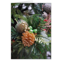 pinecone. hälsningskort