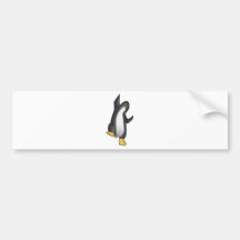 pingvinlinuxtuxen avbildar bildekal