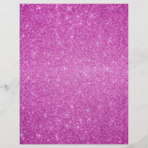 Pink glitter stars flyer