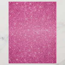 Pink glitter stars flyers