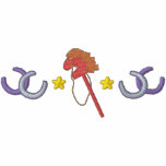 PinneHorse/hästen skor Broderade Polo Tröjor