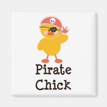 Piratchickmagnet Kylskåps Magneter