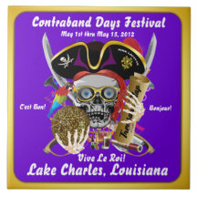 Piratdagar Lake Charles, Louisiana. 30 färger Kakel