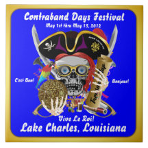 Piratdagar Lake Charles, Louisiana. 30 färger Kakel
