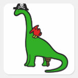 PiratDinosaur - Brachiosaurus Klistermärken