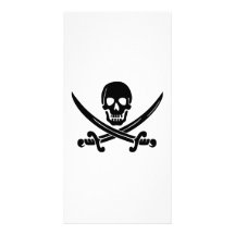 Pirate Flag Custom Photo Card