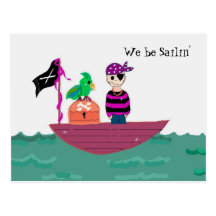 Piratfrakt - vi är Sailin Vykort