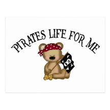 Piratliv för mig vykort