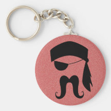 Piratmustasch Nyckel Ring