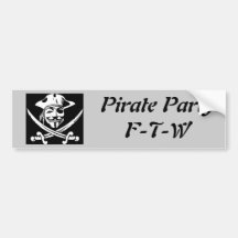Piratparty - FTW Bildekal