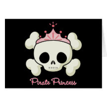 PiratPrincess Hälsnings Kort