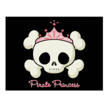 PiratPrincess Vykort