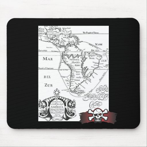 Piratskattkarta Mousepad Mus Matta