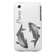 Pisces fodralkompis med text iPhone 3 fodral