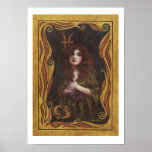 Pisces konsttryck affisch