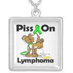 Piss på lymfkörtelcancer (limefruktgrönt) halsband