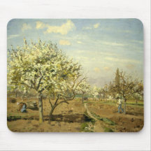 Pissarros "fruktträdgård" - Mousepad Mus Matta