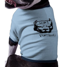 PITBULL-Ansikte PitBull som är läskig Hund T-shirts
