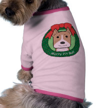 Pitbull jul hund t-shirt