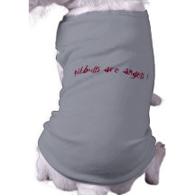 pitbulls är änglar! t-shirt för husdjur