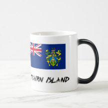 Pitcairn öflagga kaffe koppar