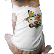 Pittie party hund tee