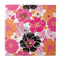 PixDezines Alegre Retro blommigt, DIY-bakgrund
