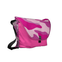 PixDezines Camo/sassy rosa Messenger Bag