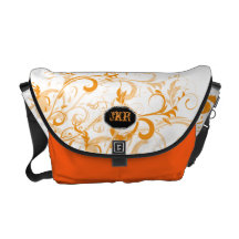 PixDezines creamsicle virvlar runt/diy bakgrund Messenger Bag