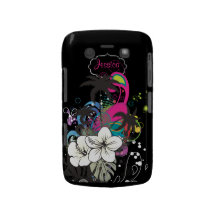 PixDezines Retro Aloha/DIY bakgrundsfärg Case-Mate Blackberry Skydd
