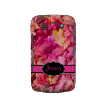 PixDezines shock rosalönnlöv/nedgång Blackberry Bold Fodraler
