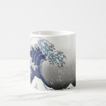 PixDezines vintage, underbar vinkar, Hokusai 葛飾北斎の Mugg