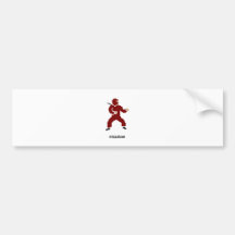 PIXEL röda Ninja Bildekal
