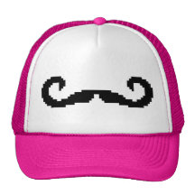 PIXELHandlebarMoustache Trucker Kepsar