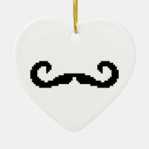 PIXELMoustache Julgransdekoration
