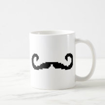 PIXELMoustache Kaffe Koppar