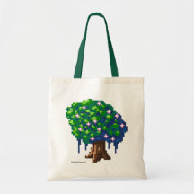 PIXELträd hänger lös Tote Bags