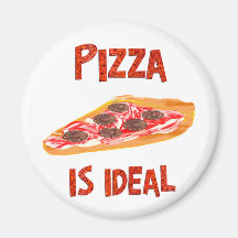 Pizza är ideal kylskåpmagneter