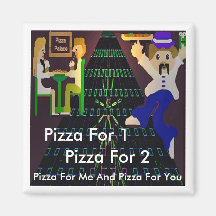 pizza för dig magneter för kylskåp