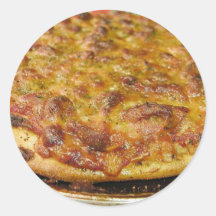 Pizza för middag klistermärken