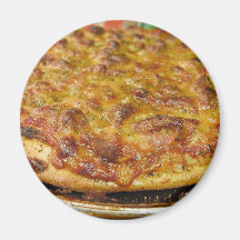 Pizza för middag kylskåps magneter
