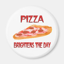 Pizza ljusnar dagen magneter