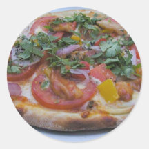 Pizza Runda Klistermärken