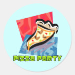 Pizzaparty 1 klistermärke