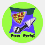 Pizzaparty 4 klistermärken