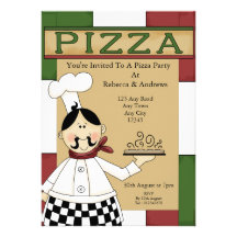 Pizzaparty Inbjudningar