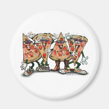 Pizzaparty Kylskåpmagneter