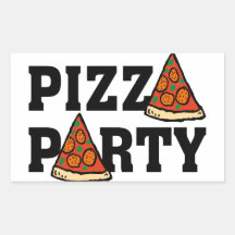 pizzapartyklistermärke