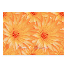 Placeringnamn bricka, för orange anpassade lilly - visitkort mall